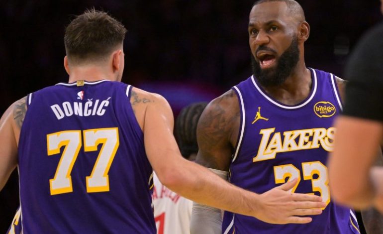  LeBron James, Luka Doncic lift Lakers over Sixers. See the duo’s stats