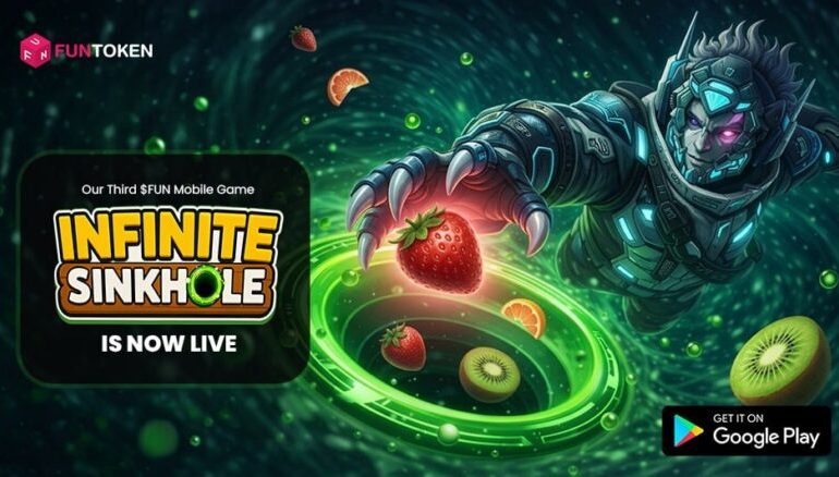  FUNToken Launches Third Mobile Game, Infinite Sinkhole